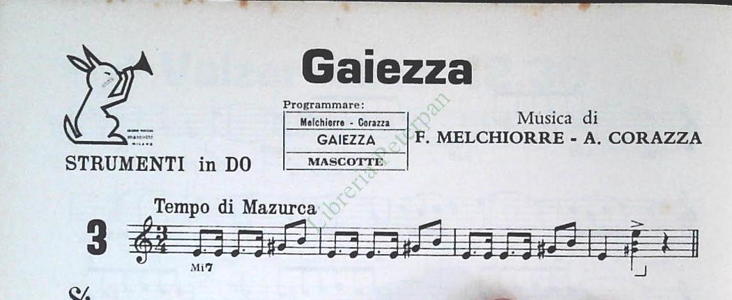 BALLAMO COL LISCIO - 4 BRANI - SPARTITO-SHEET MUSIC