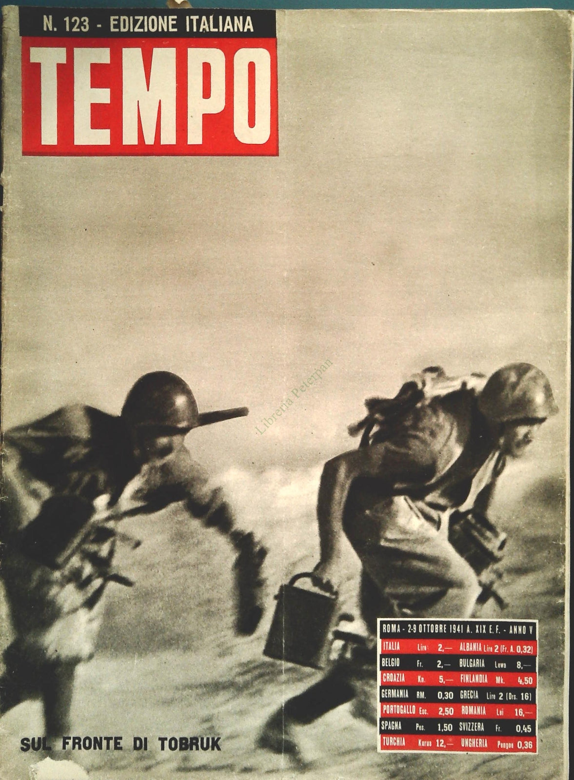 TEMPO N. 123 - OTTOBRE 1941 - LA VERITA' SULL'ESERCITO TEDESCO - SOMMERGIBILI