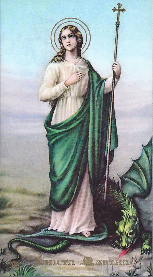 SANCTA MARTHA - SANTINO HOLY CARD - AS015-293 - Ed. NB - spa