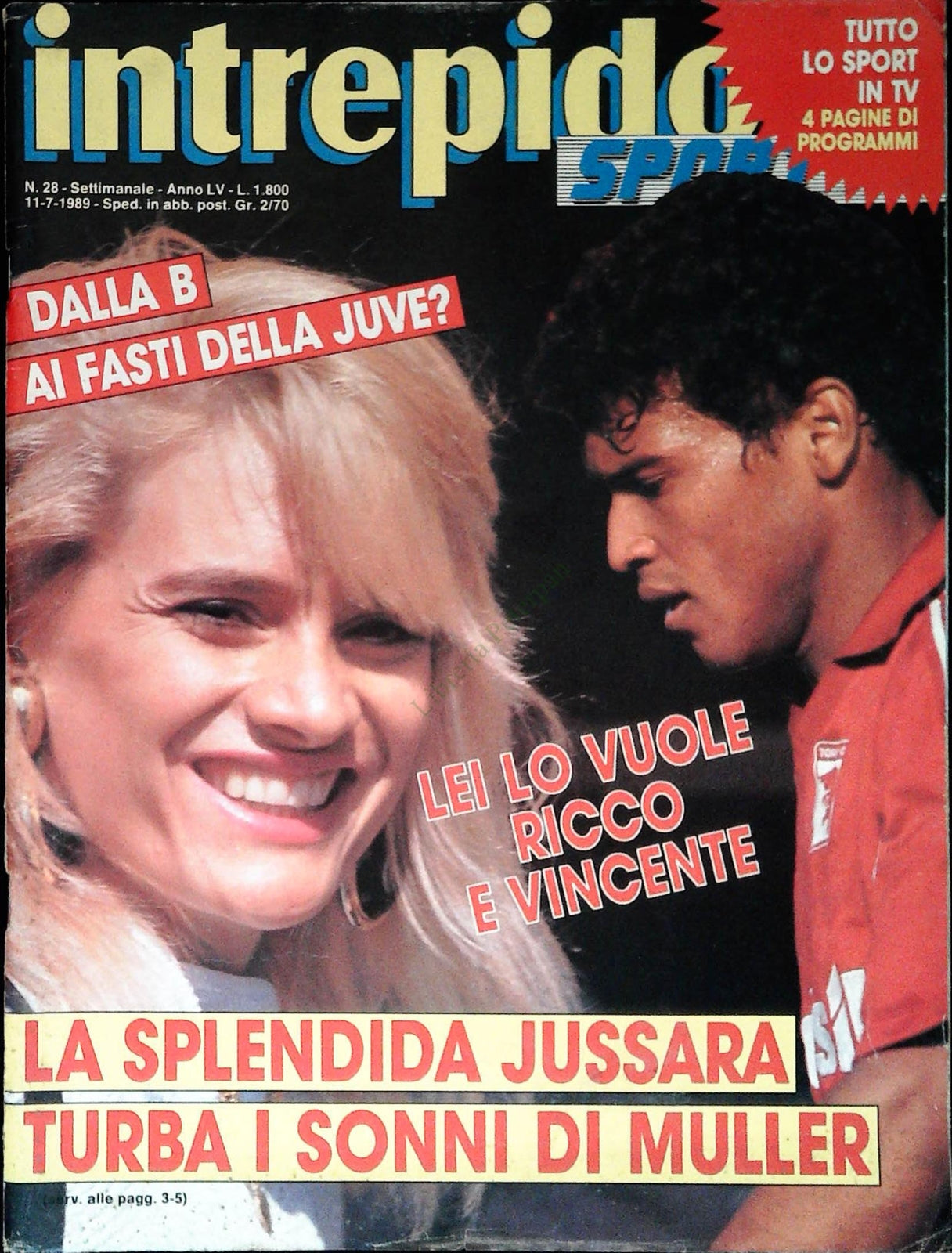 INTREPIDO SPORT 11 LUGLIO 1989 - MULLER