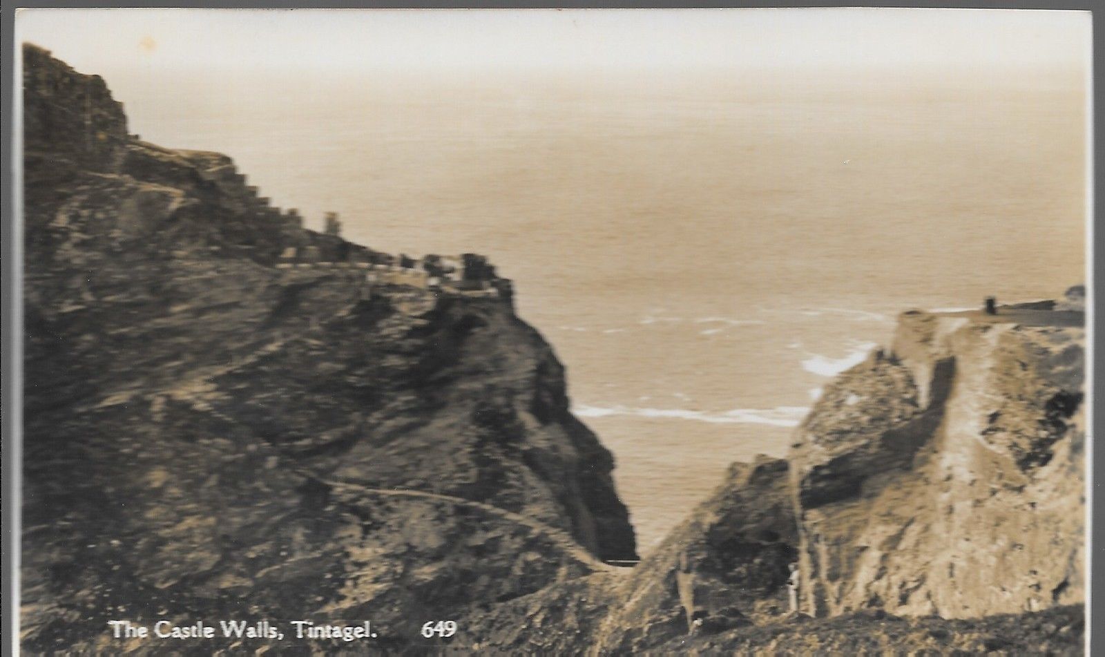 TINTAGEL - THE CASTLE WALLS - V/T1936
