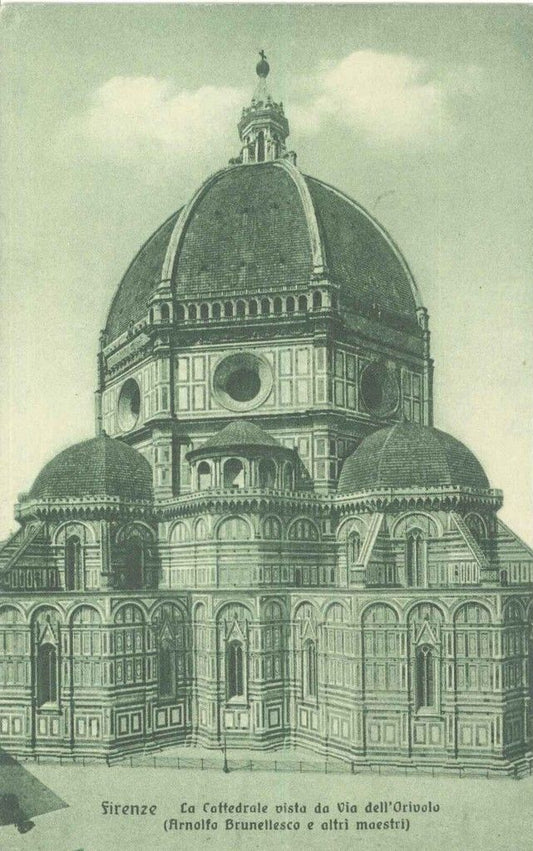 FIRENZE - CATTEDRALE DA VIA ORIVOLO - NV - VERDOGNOLA