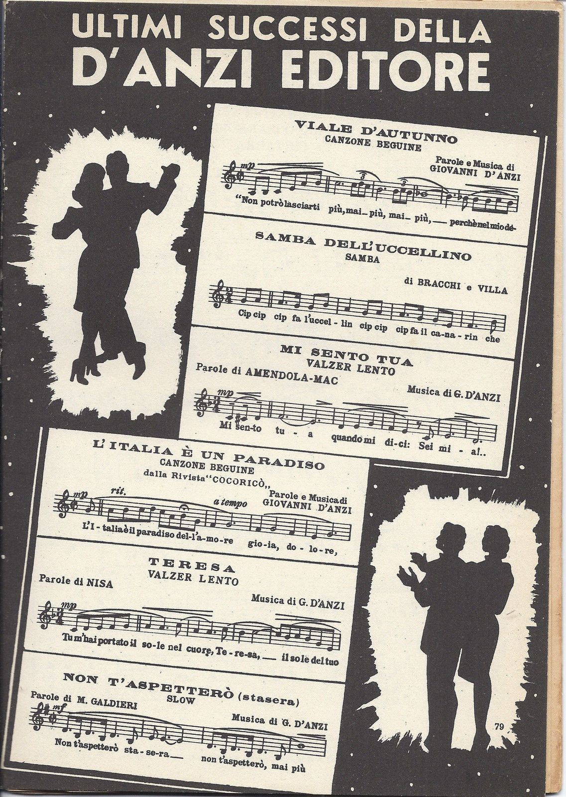 SUCCESSI della D'ANZI EDITORE - 10 BRANI # SPARTITO