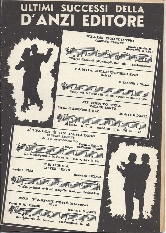 SUCCESSI della D'ANZI EDITORE - 10 BRANI # SPARTITO