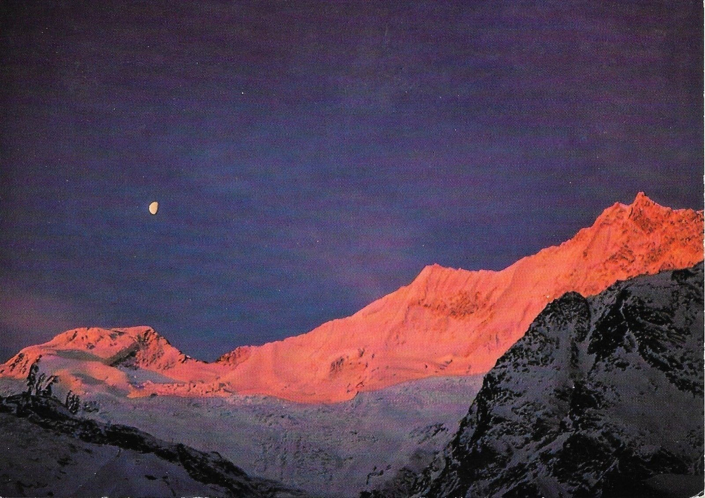 SONNENAUFGANG IN SAAS FEE - PANORAMA - NV/NG