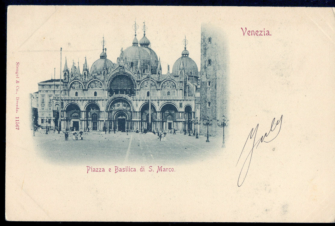 VENEZIA - PIAZZA E BASILICA DI S. MARCO - DORSO UNITO - NV