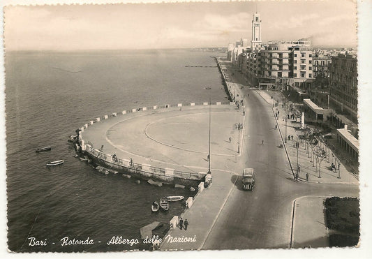 BARI - ROTONDA - ALBERGO DELLE NAZIONI - V1950