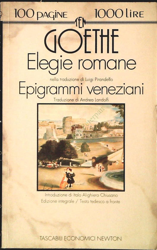 ELEGIE ROMANE - GOETHE - NEWTON 1993 - OUTLET DEL LIBRO