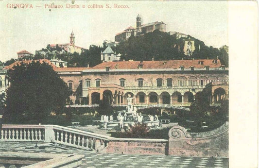 GENOVA - PALAZZO DORIA E COLLINA SAN ROCCO - NV - COLORATA