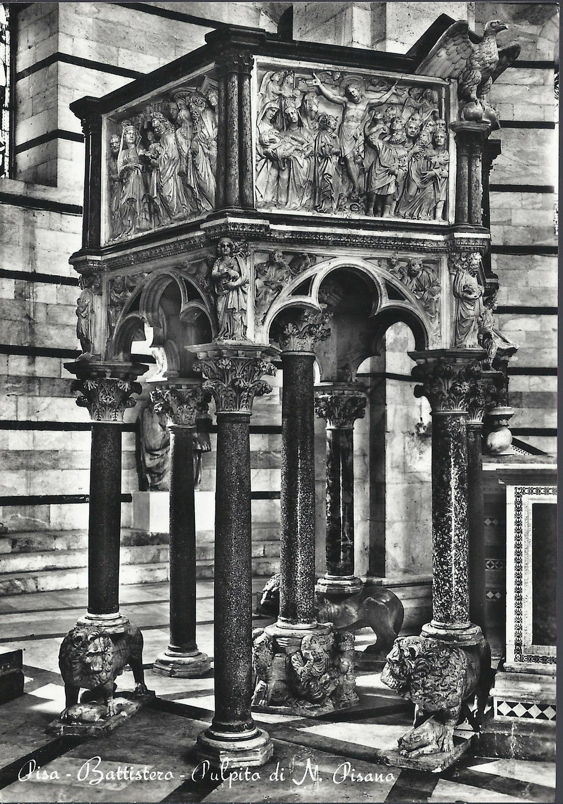 PISA - BATTISTERO - PULPITO DI N. PISANO - NV