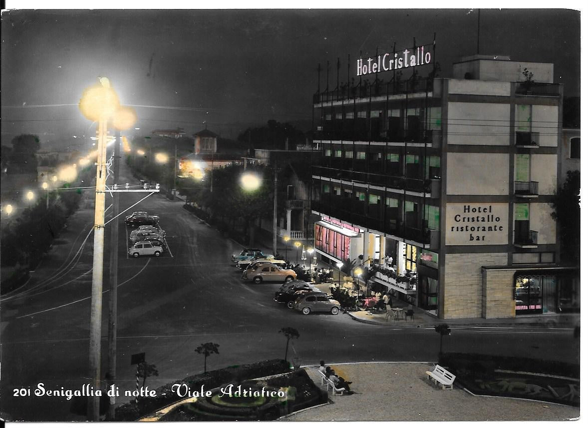 SENIGALLIA - VIALE ADRIATICO - NOTTURNO - V960 - FG - ACQUARELLATA