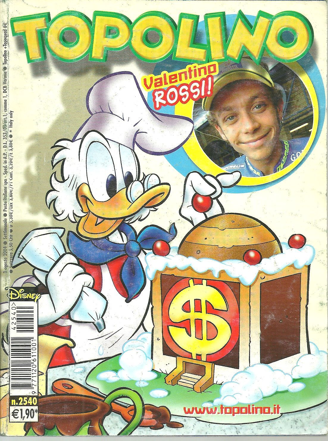 TOPOLINO N. 2540 - 3 AGOSTO 2004