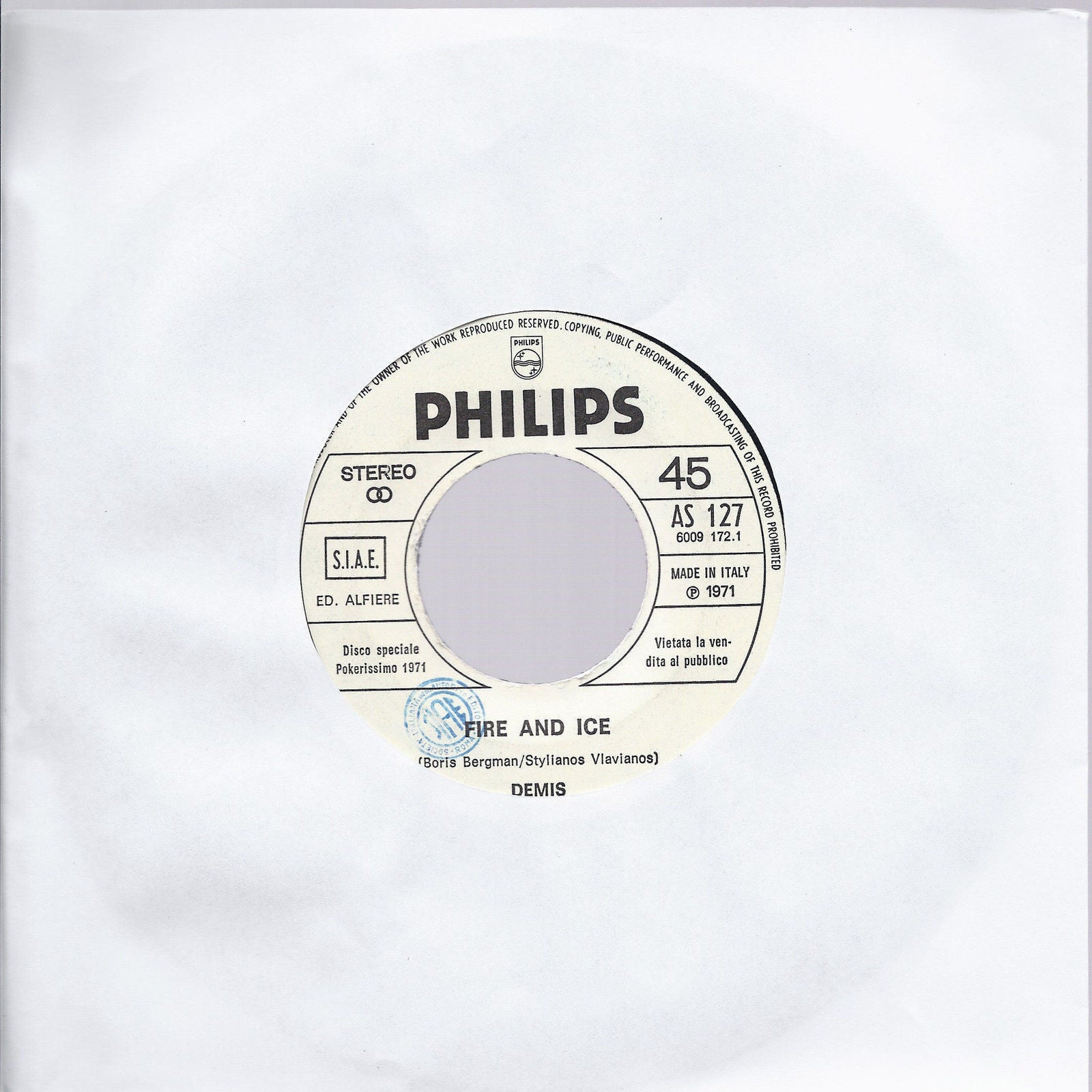FIRE AND ICE # DEMIS -- NEVER ENDING SONG OF LOVE # THE NEW SEEKERS