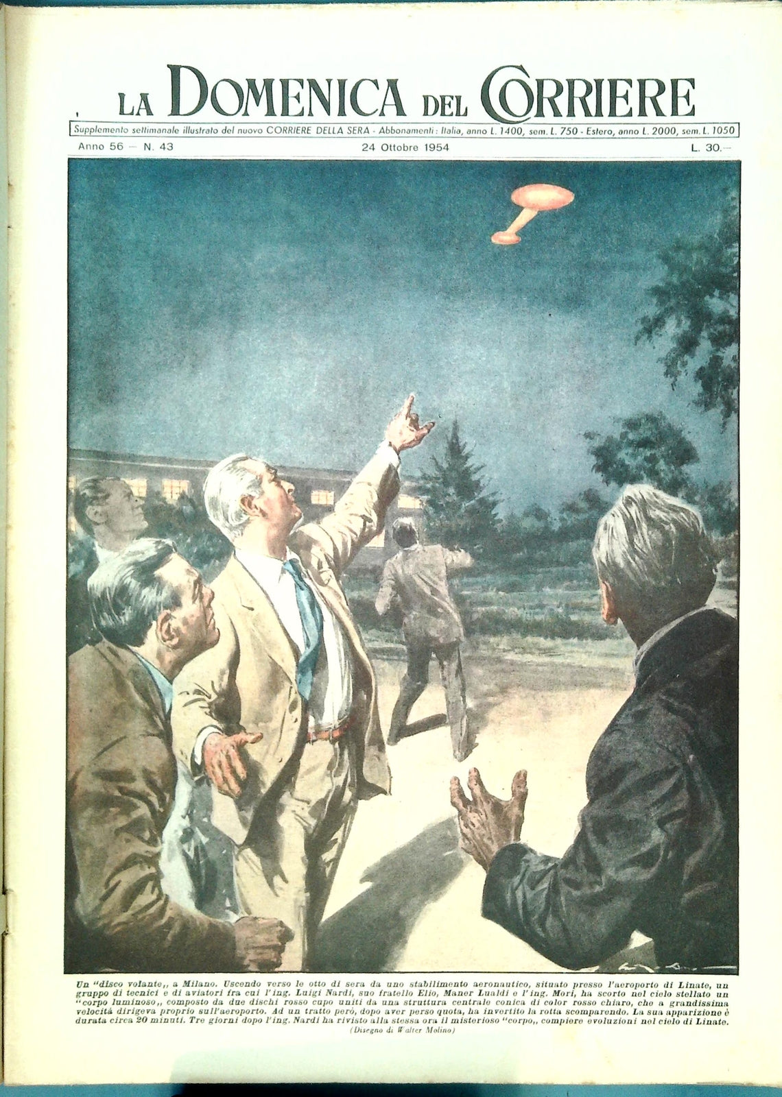 DOMENICA DEL CORRIERE N. 43 - 24 OTTOBRE 1954