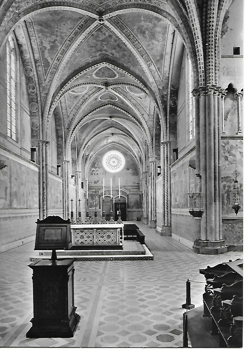 ASSISI - BASILICA DI S. FRANCESCO - CHIESA SUPERIORE INTERNO - NV