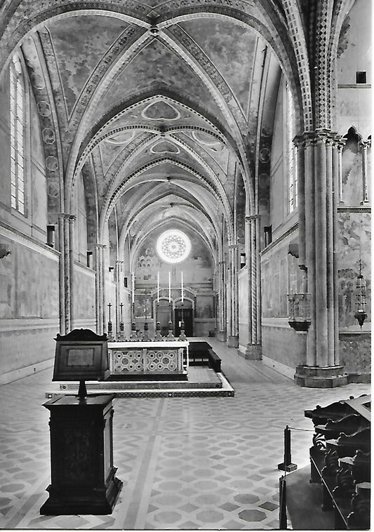 ASSISI - BASILICA DI S. FRANCESCO - CHIESA SUPERIORE INTERNO - NV