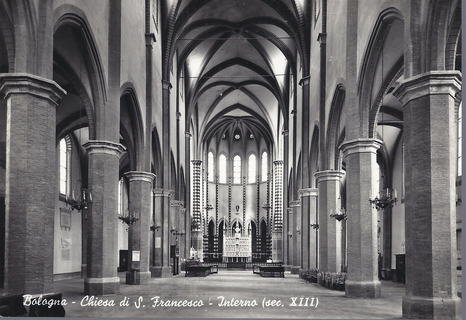 BOLOGNA - CHIESA DI S. FRANCESCO - INTERNO - NV - FG