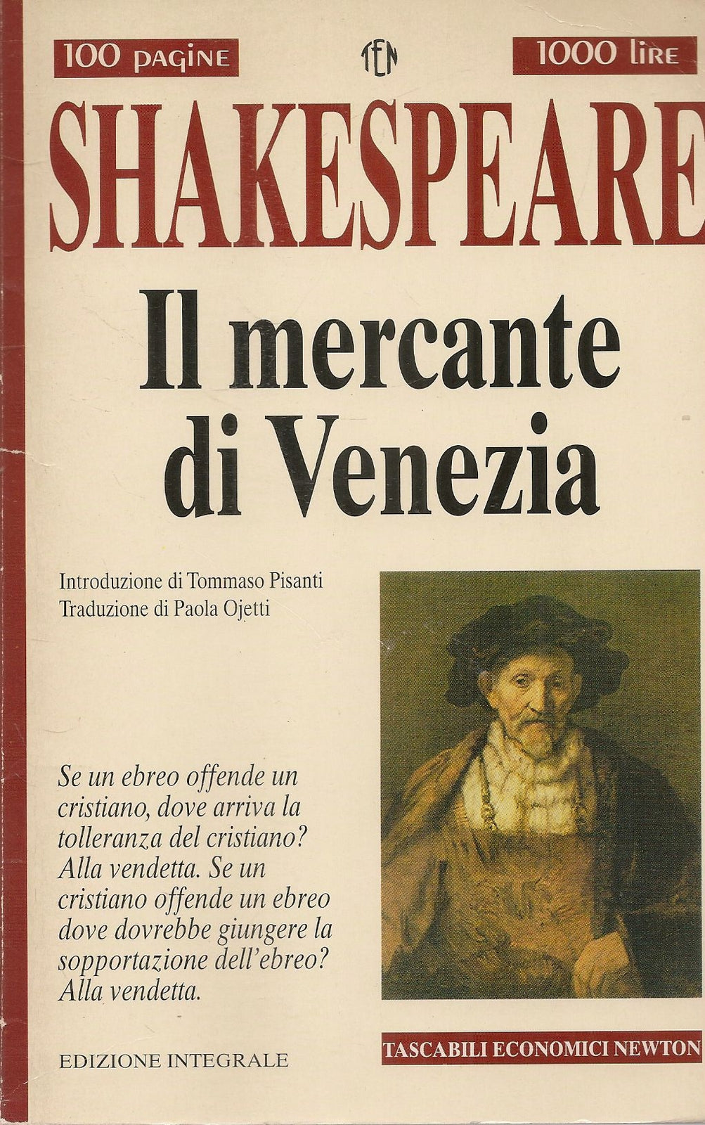 IL MERCANTE DI VENEZIA - SHAKESPEARE - NEWTON 1995