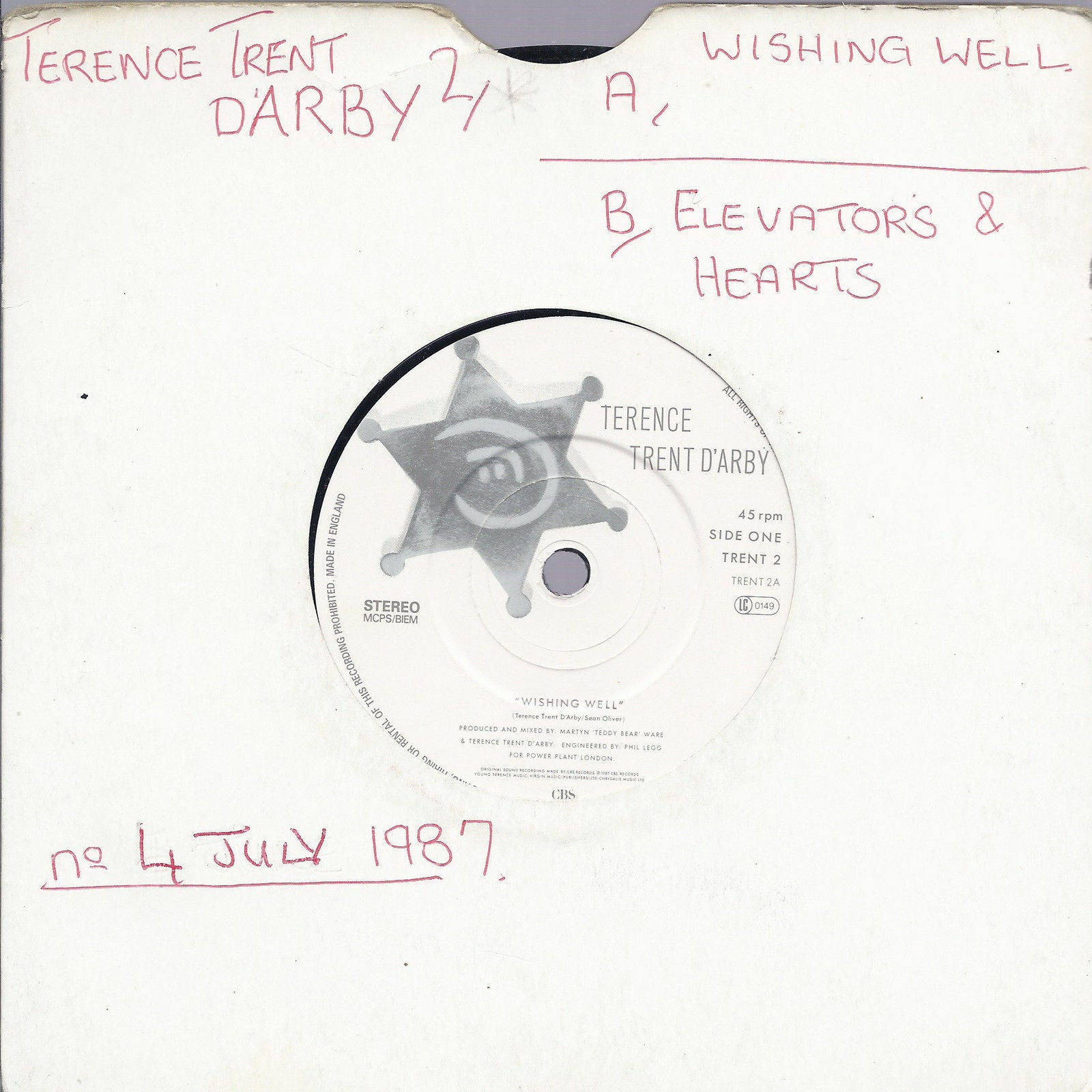 WISHING WELL - ELEVATORS & HEARTS # TERENCE TRENT D'ARBY