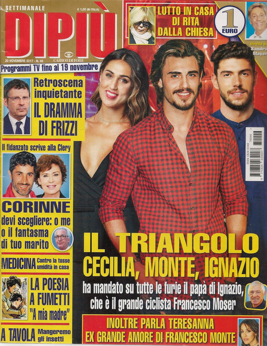 DIPIU' 28 NOVEMBRE 2017  -FRANCESCO MONTE - CORINNE CLERY - DRAMMA FRIZZI