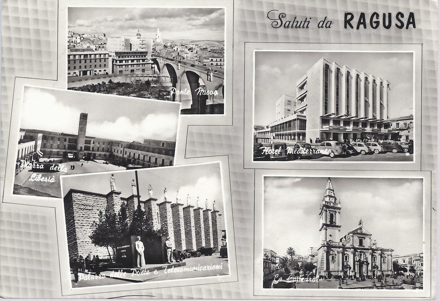 RAGUSA - SALUTI - 5 VEDUTE - V 1964 - FG