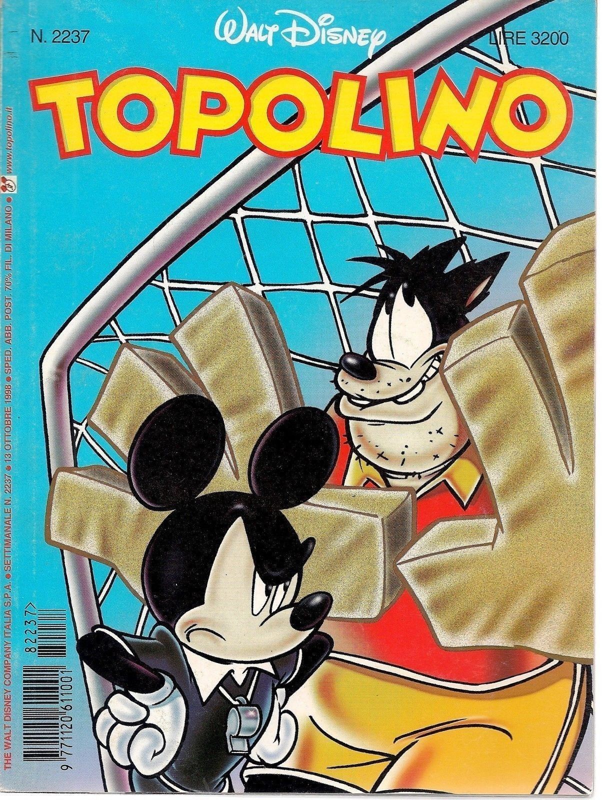 TOPOLINO N° 2237 - 13 OTTOBRE 1998