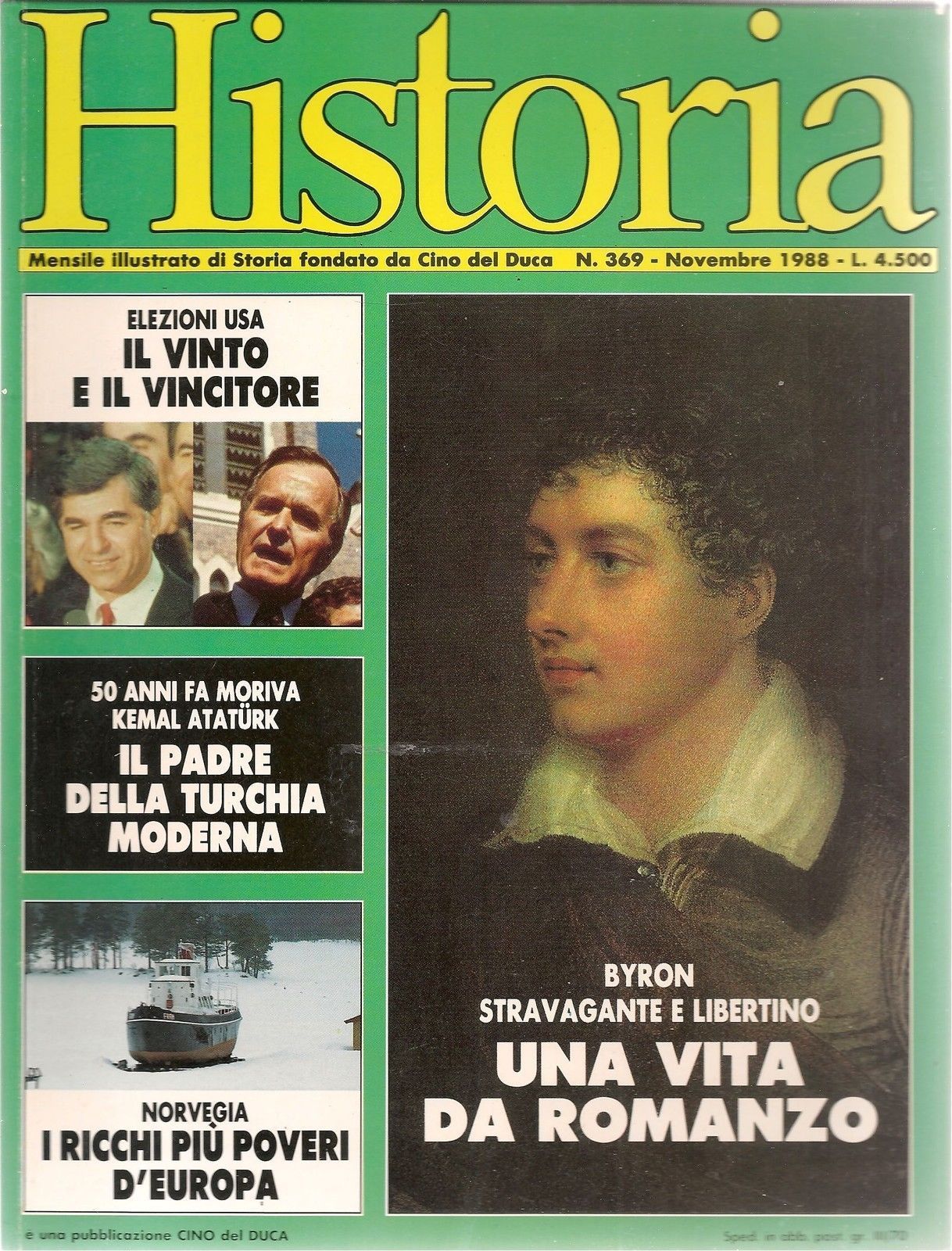 HISTORIA n° 369 - NOVEMBRE 1988 - CINO DEL DUCA