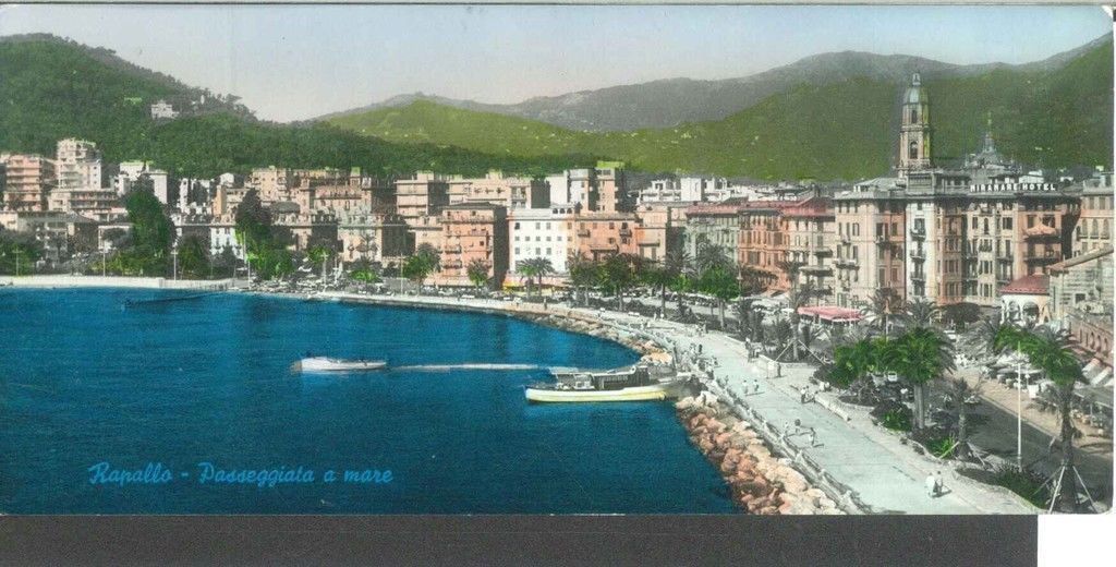 RAPALLO - PANORAMA - V1960 - ACQUARELLO BABYCARD
