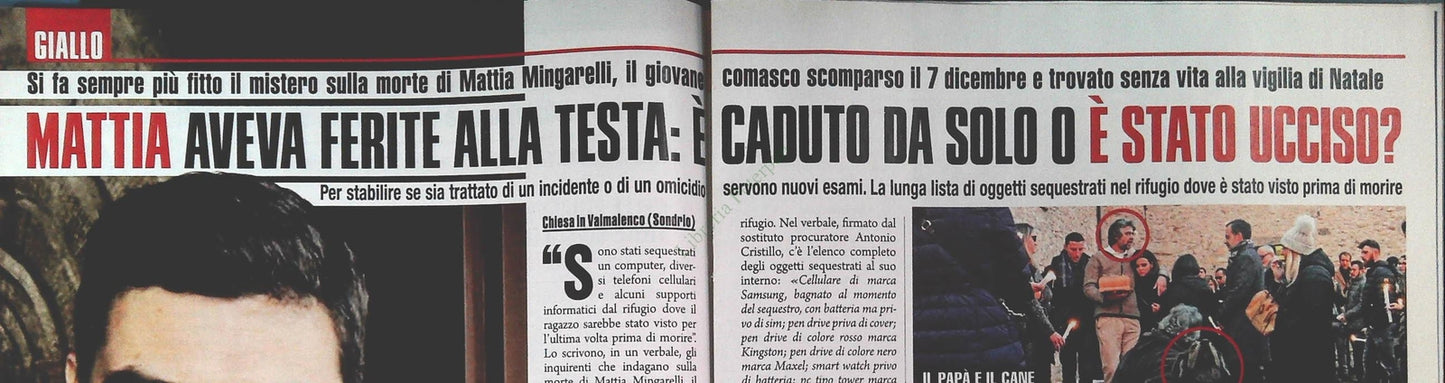 MATTIA MINGARELLI - CLIPPING-RITAGLI DI GIORNALE