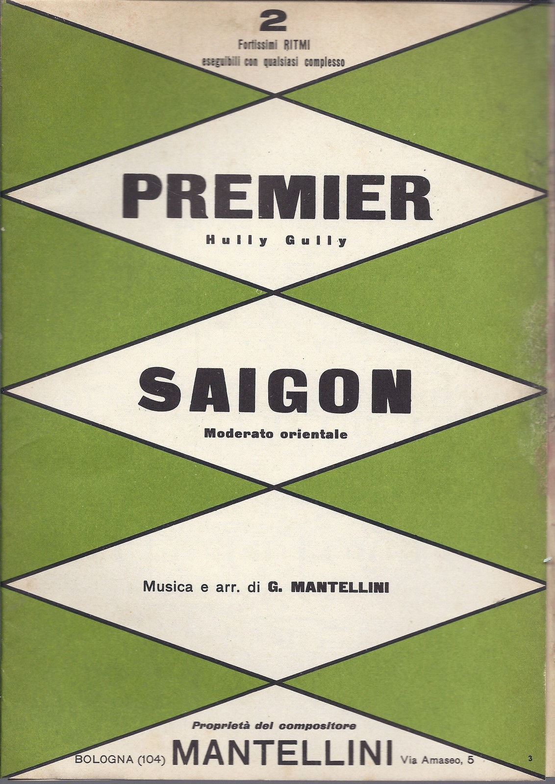 PREMIER - SAIGON  G. Mantellini # SPARTITO