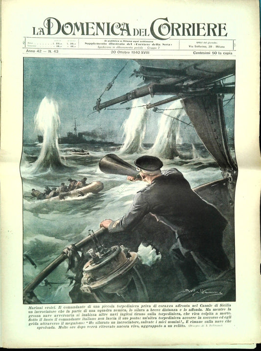 DOMENICA DEL CORRIERE 20 OTTOBRE 1940