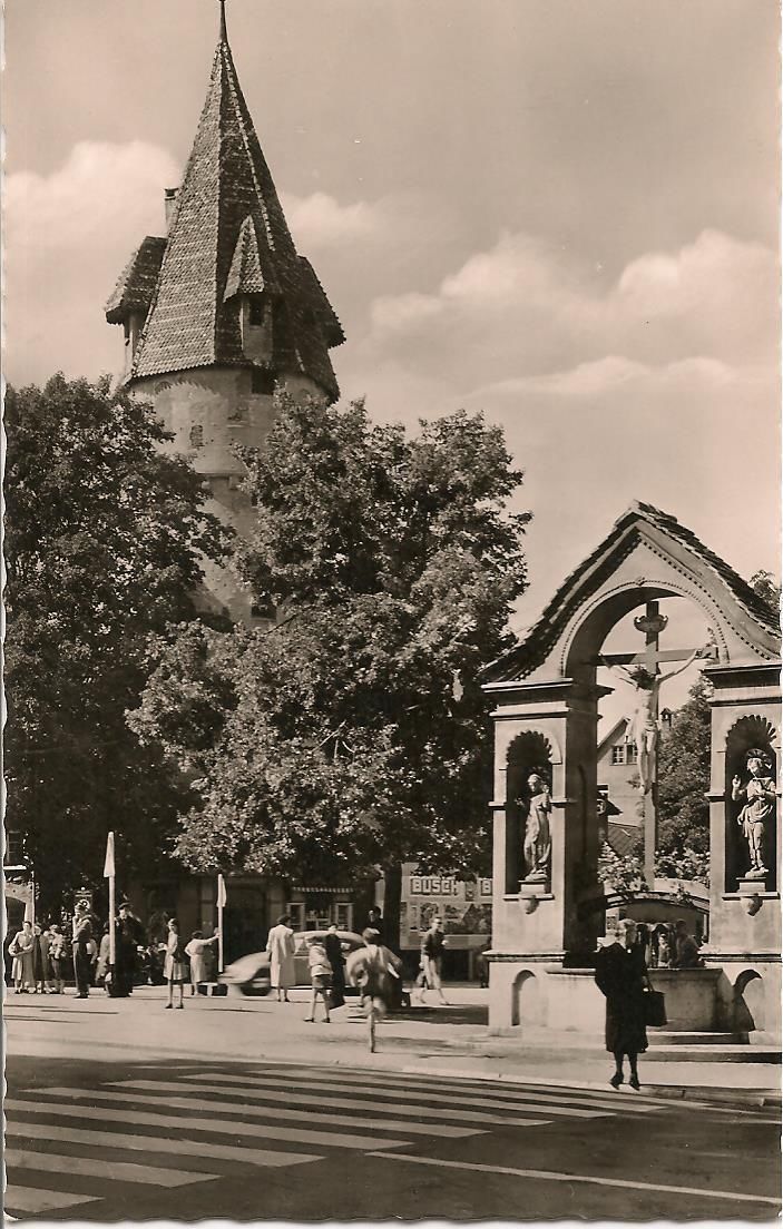 RAVENSBURG - KREUZBRUNNEN MIT GRUENEN TURM - NV