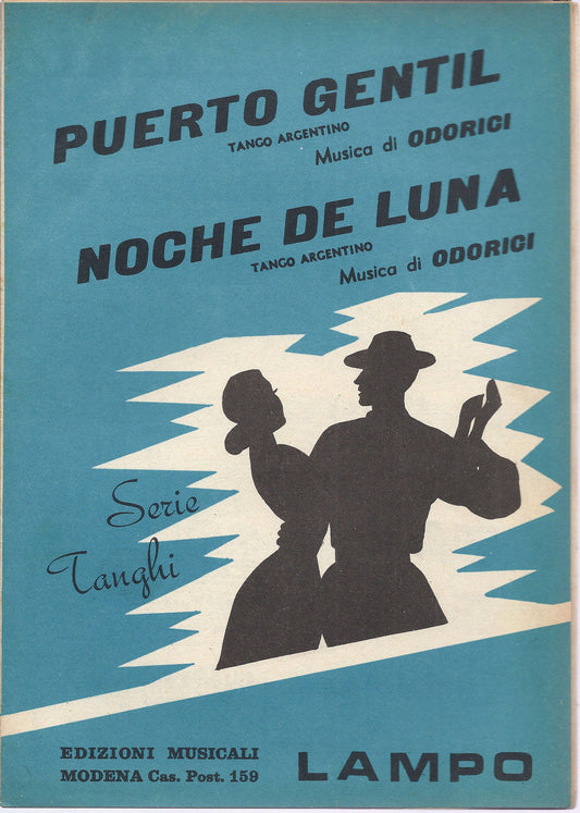 PUERTO GENTIL - NOCHE DE LUNA   Odorici # SPARTITO - Tango Argentino - Ed Lampo