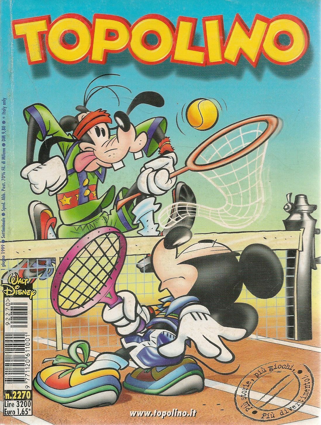 TOPOLINO N. 2270 - 1 GIUGNO 1999