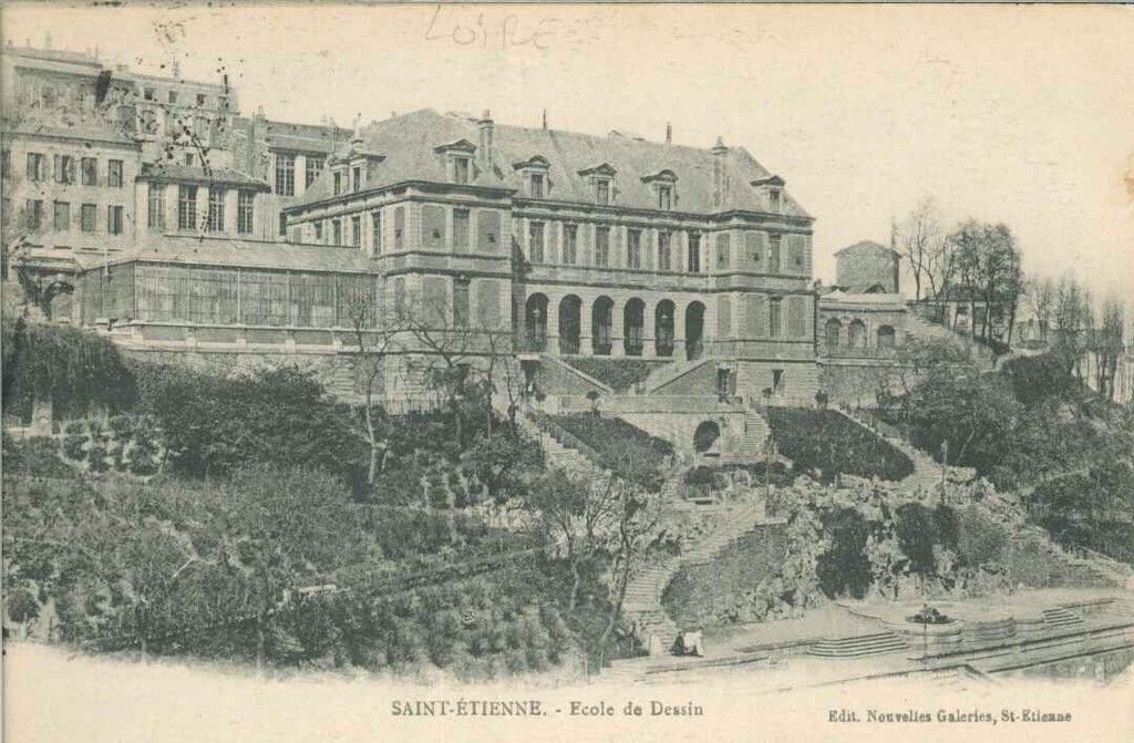 SAINT-ETIENNE - ECOLE DE  DESSIN- 1917