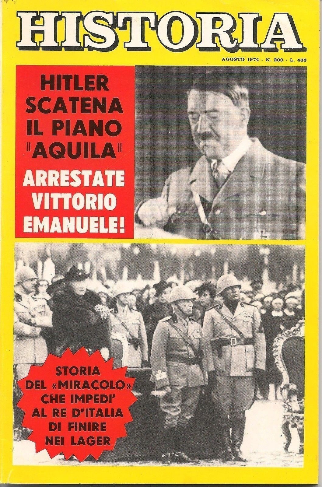 HISTORIA N 200 - AGOSTO 1974