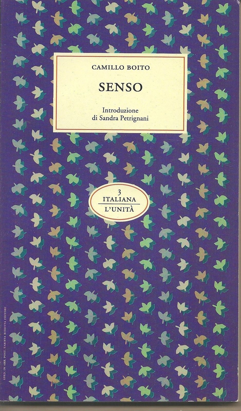 SENSO - CAMILLO BOITO   introduzione di Sandra Petrignani