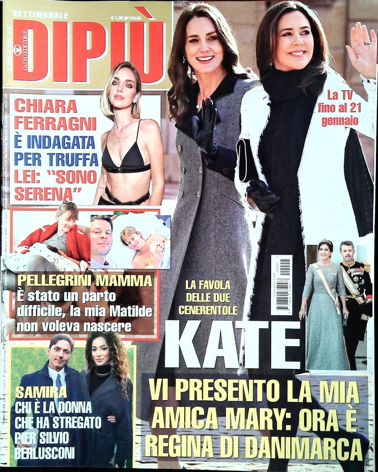DI PIU' 19 GENNAIO 2024 - CHIARA FERRAGNI-PELLEGRINI-SAMIRA-