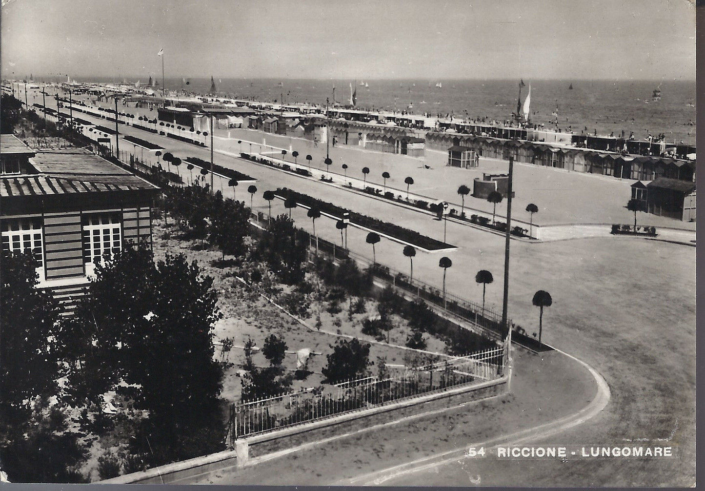 RICCIONE - LUNGOMARE - V 1949 - FG