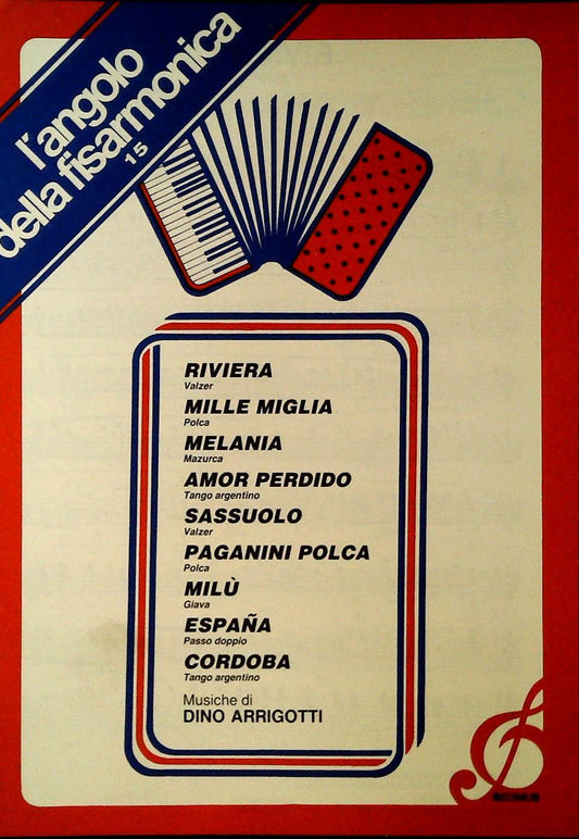 L'ANGOLO DELLA FISARMONICA - 9 BRANI - SPARTITO-SHEET MUSIC