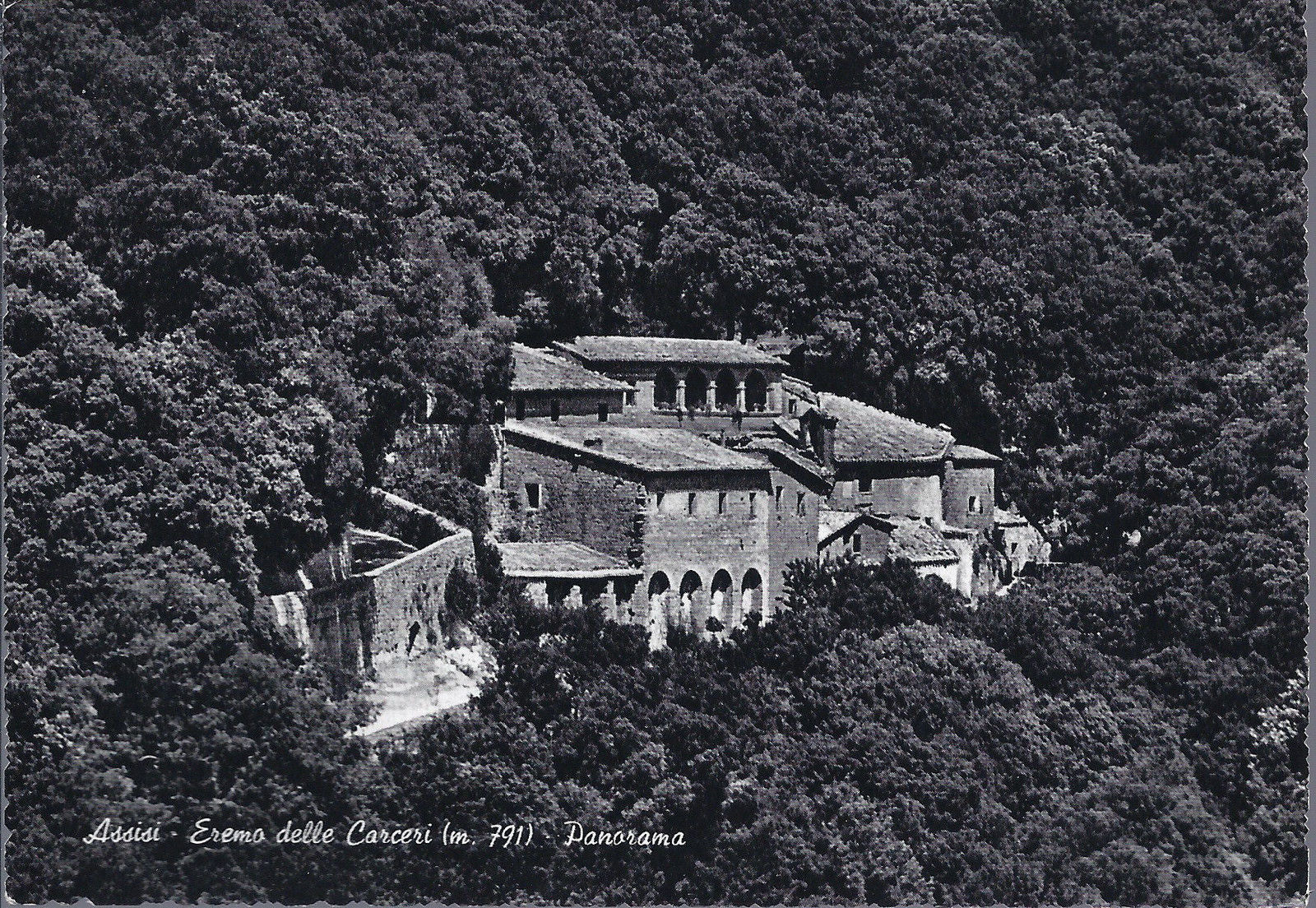 ASSISI - EREMO DELLE CARCERI - PANORAMA - V1960