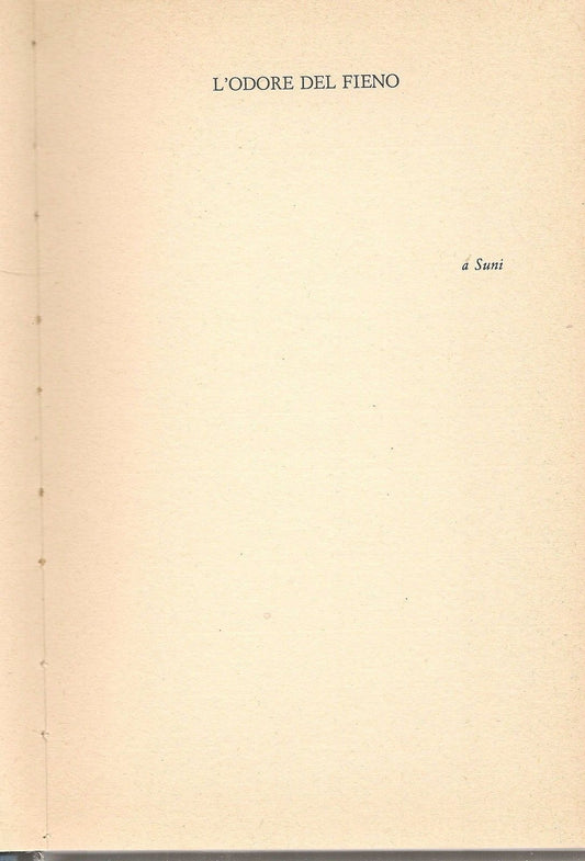 L'ODORE DEL FIENO - GIORGIO BASSANI - ED. MONDADORI