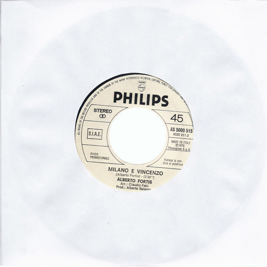 MILANO E VINCENZO # ALBERTO FORTIS -- REST YOUR LOVE ON ME # BEE GEES - Promo, w
