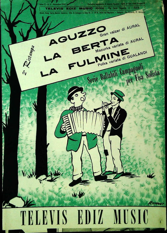 TRE BALLABILI CAMPAGNOLI - SPARTITO-SHEET MUSIC