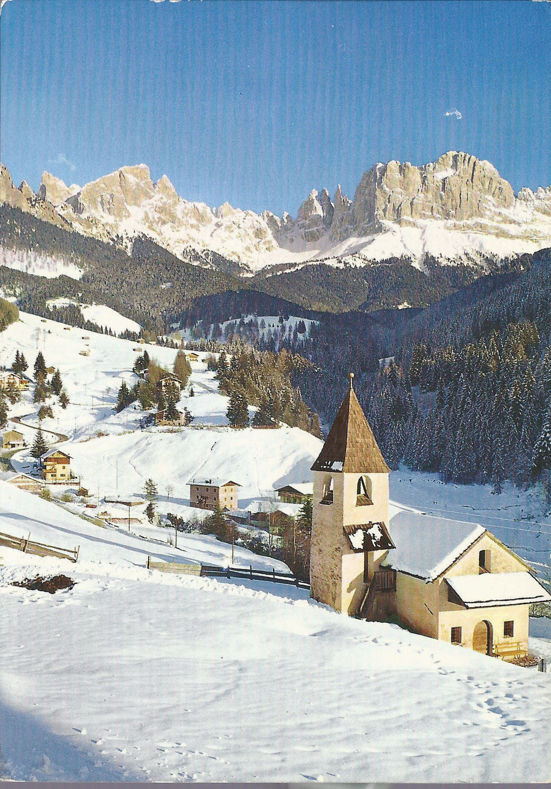 ST. CYPRIAN mit ROSENGARTEN - WINTERSONNE - S. CIPRIANO col 