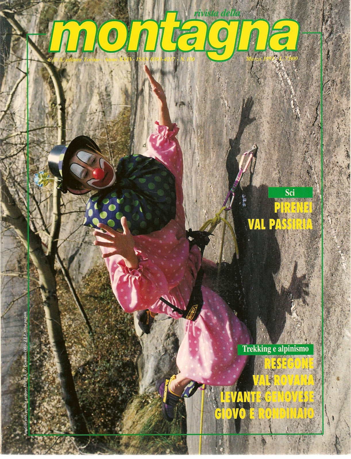 RIVISTA DELLA MONTAGNA N. 150 - MARZO 1993