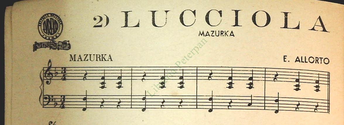 POLKE E MAZURKE - 8 BRANI - SPARTITO-SHEET MUSIC