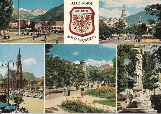 BOLZANO - 5 VEDUTE - ACQUARELLATA - NV