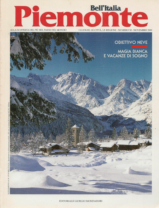 BELL'ITALIA N. 58 - PIEMONTE - NOVEMBRE 2000