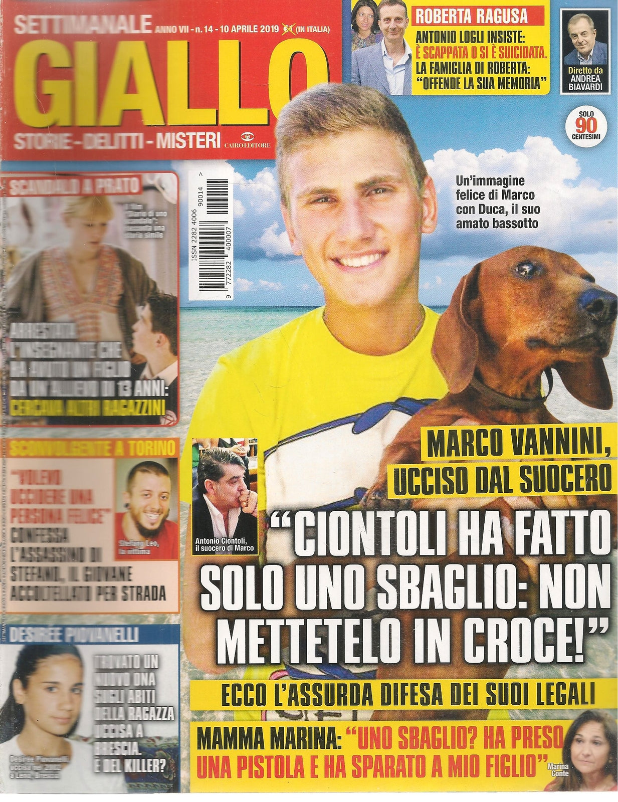 SETTIMANALE GIALLO 10 APRILE 2019 - VANNINI - STEFANO LEO - ESRIEE PIOVANELLI